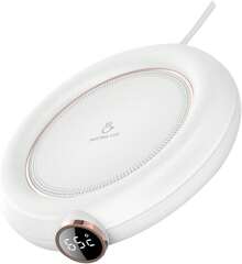 Calentador USB para Taza de Café con Control de Temperatura Digital Base Calentadora Antisalpicaduras para Hogar y Oficina Pad Térmico para Leche y Bebidas Calientes - 1 - Ver 1