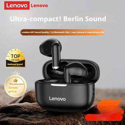  Lenovo EA110 Wireless Headset Bluetooth 5.4 Intelligent Touch Control Headphones Long Lasting Battery Life Support Android ISO