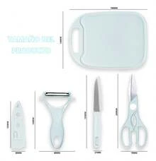 TendenciaJuego De Cuchillos De Fruta Para El Hogar De 4 Piezas.Calidad premium - Agua - Ver 4