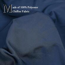 P Pothuiny Women Chiffon Sheer Shawl Wraps For Evening Dresses, 79inchx24inch Lightweight Soft Chiffon Scarfs Wedding Party Bridal,79inchx24inch,NavyBlue - 海軍藍 - 查看 6
