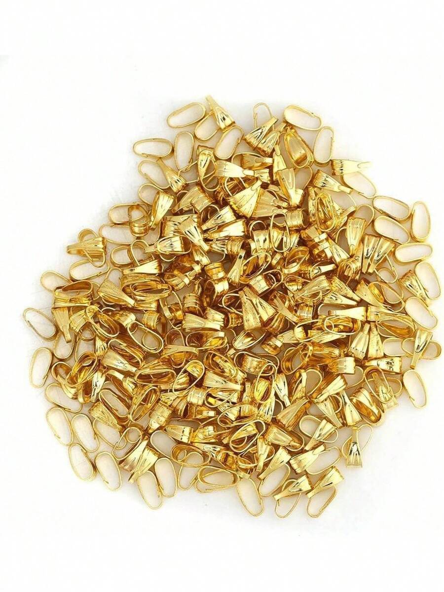 EstiloCierres colgantes, 3 colores 300 piezas/bolsa Conector colgante Pinzas de sujeción Cierres Broches de joyería Resultados Aleaciones Fianzas(1# )Versión mejorada - 3 # - Ver 1