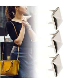 EstiloRemaches MetáLicos Cuadrados Piramidales, Plata, 100 Piezas, 0.4 Cm, Estilo Punk, Para ArtesaníA En Cuero, Ropa, Zapatos Y BolsosVersióN Mejorada - 1 - Ver 5