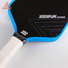 JOEYPLAY T700碳纤维匹克球拍 - 热压纹理哑光拍面,增强旋转;PP蜂窝芯,提升力量和控制力;专业级平衡型匹克球拍 - 藍色 - 查看 8