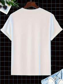 His & Hers Matching Couple Shirts - Valentine's Day Gift For Husband And Wife, White With Inspirational Proverbs Print, "He Who Finds A Wife" & "Ye Shall Find A Good Thing," Round Neck Casual Tees For Spring/Summer, Romantic Outing Attire |    Script Design |   Relaxed Fit TeeUnisex T-Shirt, Casual Short Sleeves - 灰色 - 查看 2