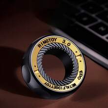 1 chiếc vòng xoay kim loại EDC, đồ chơi giảm căng thẳng có thể điều chỉnh, đồ chơi ngón tay thư giãn dành cho người lớn, món quà hoàn hảo cho nam giới giúp tập trung và thư giãn. - Nhiều màu - Xem 8