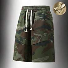 3pcs/Set Men's Casual Camouflage Cargo Shorts With Drawstring Waist, Spring/Summer - Multicolor - View 4