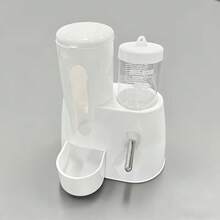 1 Set Multifunctional Hamster Automatic Water Feeder, Water Bottle & Food Bowl 2-In-1 Small Pet Automatic Waterer, Battery-Free - Multicolor - View 11