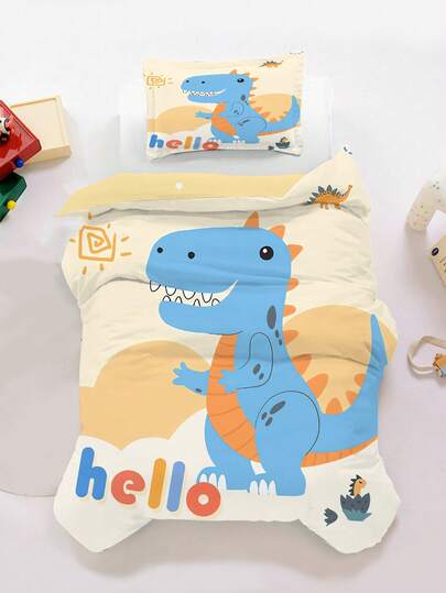 1/2 piezas Juego de ropa de cama para niños (Funda nórdica + Funda de almohada) - Azul lindo, Adecuado para niños pequeños, estudiantes, niños y niñas, adultos, regalo del Día de San Valentín, ligero, adecuado para el Día de la Madre, cumpleaños, Día del Niño y otras ocasiones