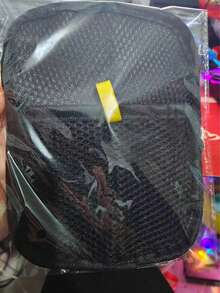 Upgraded Large Pet Static Hair Removal Gloves - Black Polypropylene Cat Grooming Gloves With Yellow Highlights, 24.99cm*17.98cm. Highly Effective For Removing Pet Hair And Dandruff. An Essential Tool For Cats And Dogs | Stylish Pet Accessories | Durable Grooming Gloves