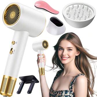 吹风机套装，送给女友/家人的最佳礼物，包含（集风嘴和造型扩散器）