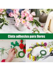 EstiloStabeg Cintas Florales de 5 Colores para Floristería Que Hacen Hermosos Arreglos de Ramo, Guirnaldas de Boda Y Otras Manualidades de Bricolaje, Adhesivos para Flores, Cinta para Envolver TallosVersión mejorada - 1 - Ver 5