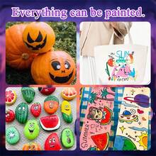 Multi-Pack Soft Tip Markers Set! Vibrant & Long-Lasting, Suitable For Rock, Glass & Wood. Soft Brush Tips Easy For Beginners, Auto Ink Control & Leak-Proof, Great Birthday Christmas Gift