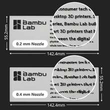 Kit de Hotend Original A1 Mini de Acero Inoxidable Bambú Lab A1 con boquilla de acero endurecido de 0.2mm, impresión de alta velocidad, estructura integrada, extrusor todo de metal, reemplazo para la - / - Ver 3