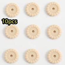 10pcs/Set Silicone Spacer Beads, 12/15mm Round Silicone Loose Beads For DIY Bracelet Necklace Jewelry Making - Disc - View 9
