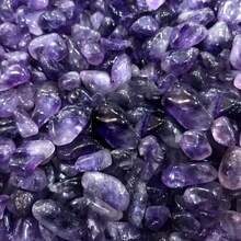1 Bag Premium Natural Amethyst Gemstone Material, Amethyst Pebbles Fragments Mineral Specimen, Spiritual Energy, Magnetic Field, Amethyst, Lucky Charm For Aquarium Decor