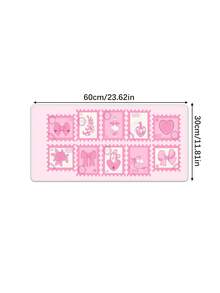 1pc Pink Bow, Heart, Pendant Design Anti-Slip Rubber Large Mouse Pad, 2MM Thick Super Smooth For Any Mouse, Suitable For Office, Home, Gaming, Great Gift For New Year, Valentine's Day - Pink - View 14