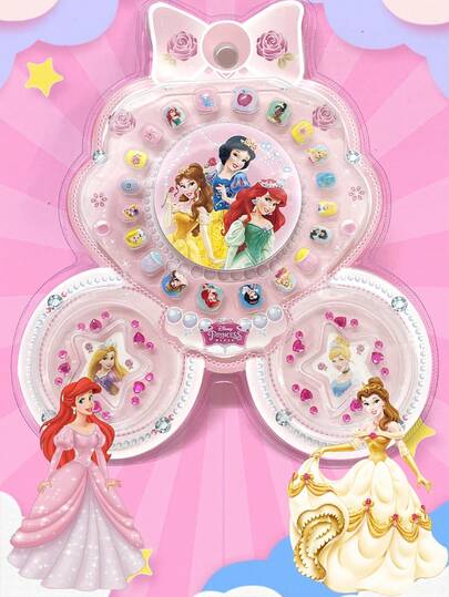 Disney Princess Children's Sticker Girl Cartoon Sticker Girl Art Sticker (Some Parts May Be Random), Cartoon Style Stickers Dress-Up Stickers,Cute Art Decoration Stickers Gift.