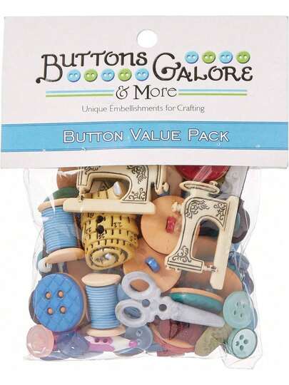 EstiloTendenciaBotones Y Adornos Redondos De La ColeccióN Galore And More Basados En Una Variedad De Temas, 50 Unidades, 4.5 PulgadasCalidad PremiumVersióN Mejorada