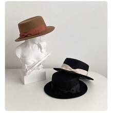 Chapeau d'église élégant pour femme, chapeau de mode française, mini-chapeau de mariée, chapeau de style britannique, chapeau fascinateur de dame, chapeau rétro, chapeau à nœud, coiffe de fête d'anniversaire, chapeau de costume de banquet, chapeau noir, chapeau de course, chapeau de robe de soirée, chapeau surdimensionné - 1190 - Voir 3