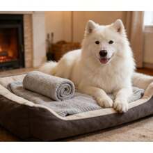 Random Blind Box Pet Blanket, 60x80cm/80x100cm, Suitable For Cats & Dogs, Waffle Texture Soft & Warm Pet Mat - 60*80cm - View 3