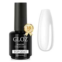 GLOZ 2瓶装凝胶指甲油封层 - 免擦拭封层，高光泽持久密封剂，适用于透明指甲油、凝胶和亚克力指甲，适合家庭DIY和美甲沙龙使用。 - 無色 - 查看 12