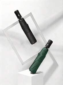 Personalized Automatic Umbrella With Name/Text & Logo,Personalized Custom Umbrellas With Names,Automatic 8-Rib Umbrella - Automatic Open/Close, 8-Rib Compact Folding Umbrella, Portable Travel Umbrella With Logo/Name (Black Canopy, Luxury Golden Letters) - Ideal For Business, For Gifting ,Automatic Opening, Unique Gift For Women - Multicolor - View 3