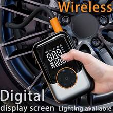 Blekrasi Compresor de aire portátil para neumáticos: manómetro digital, luz LED de emergencia, diseño inalámbrico 4 veces más rápido | Batería recargable | Compresor eléctrico con pantalla digital, ideal para coches, motocicletas, bicicletas y balones deportivos, bomba para neumáticos de coche, inflador para motocicletas, diseño compacto, bomba ligera, materiales de alta calidad, motor eficiente, bomba alimentada por batería, usuarios de kits de emergencia, ciclistas. - Negro - Ver 2