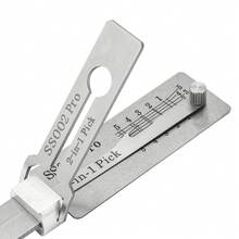 SS001PRO SS002PRO SC4 SC1KW 1KW5 Anti-Rust Manual Lock Picking Set And Professional Locksmith Tools 6-Piece Set, By HUANYUSUPPLY - Silver - View 4