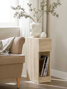 SoBuy Bedside Table With Drawer For Box Spring Bed, Sofa Table, Side Table, Narrow Telephone Table, Bedside Cabinet, Bedside Table, W X H X D Approx.: 20 X 60 X 35 Cm FBT111 - Natural Color - View 3