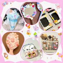 100Pcs Blue Slime Charms Assorted Cute Decoden Embellishments, Kawaii Slime Accessories,Candy Heart Bear Bulk Flatback Resin Charm For Phone Junk Cases,ScrapbooFKing Crafting & DIY Decoration - 藍色的 - 查看 8