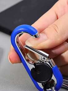 高级合金双环钥匙扣，商务钥匙扣，时尚男士钥匙扣，金属钥匙扣，汽车造型钥匙扣，适合所有年龄段 - 彩色 - 查看 6