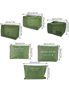 EstiloBolsa De Almacenamiento De Ropa, Juego De 6 Uds., Equipaje De Viaje, Maleta, Organizador, Paquete, Bolsas Para Ropa, Ahorro De Espacio (-3117200172814)VersióN Mejorada - Fditpv7iuk16gh-11 - Ver 12