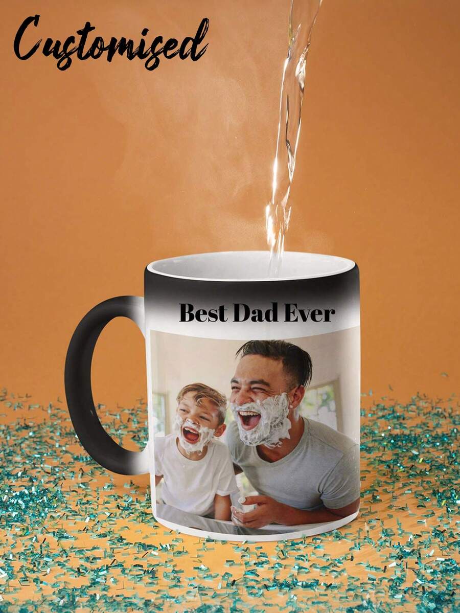11oz Personalized Color Changing Mug - Customizable Heat Sensitive Coffee Cup, Can Print Photos & Images - Multicolor - View 1
