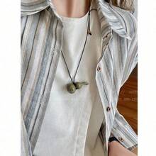 New Chinese Style Wooden Gourd Hanging Neck Necklace, Women's , High-End Wooden Pendant, Long Hanging Accessory, Sweater Chain Accessory - 彩色 - 查看 4
