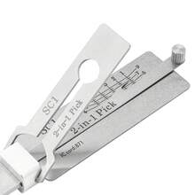 SS001PRO SS002PRO SC4 SC1KW 1KW5 Anti-Rust Manual Lock Picking Set And Professional Locksmith Tools 6-Piece Set, By HUANYUSUPPLY - Silver - View 5