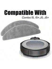 适用于 iRobot Roomba Combo I5 和 J5 系列 I5+ J5+ 机器人吸尘器的 6 片装替换拖布垫，超细纤维清洁垫，替换配件