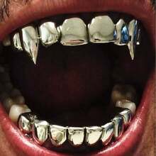 1 Set Men's Hip-Hop Teeth Accessories 18K Golden Plated 8-Tooth Braces Retro Vampire Tooth Ornament Minimalist Design Copper Material Exquisite Jewelry Suitable For Daily Wear & Parties The Perfect Gift For Hip-Hop Artists - Niềng răng 8 răng phong cách hip-hop cổ điển - Xem 2
