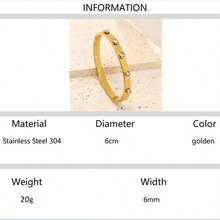 Set de 3 piezas de pulsera de acero inoxidable con remaches, pulsera de lujo con incrustaciones de rhinestone, no se desvanece, hipoalergénica, apta para hombres y mujeres, para uso diario - Conjunto de tres piezas de pulseras - Ver 7