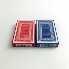 Premium Waterproof Standard Playing Cards (1/2/4 Decks), Stress Relief Game Suitable For Friends, Perfect Adult Holiday Party Gift, Suitable For Christmas, Easter And Valentine's Day - Red - View 5