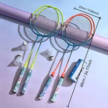 2pcs/Set Boshicard Badminton Rackets, Training Rackets For Beginners