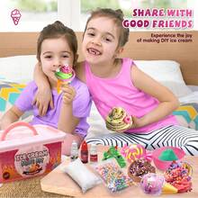 27/32pcs Slime Foam Toy Set, Ice Cream Cone Accessories, DIY Slime Putty Stress Relief Toys For Kids, Children's Birthday Party Favors, Gifts For Boys And Girls, Holiday Party Supplies - 彩色 - 查看 9