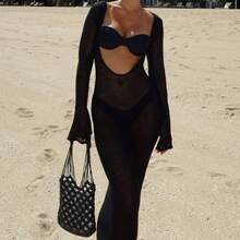 Women 2 Piece Bikini Set Bathing Suit Swimsuits Solid Color Ruched Bra And Elastic Thong Sets Summer Holiday Beachwear Party Clubwear - Black - View 5