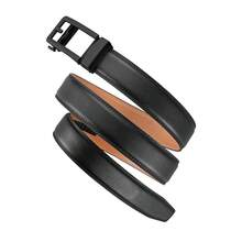 Men's Belt, Ratchet Dress Casual Belt With Adjustable Automatic Buckle Trim To Fit,30inch-36inchWaistAdjustable,Black-01 - 黑色-01 - 查看 10