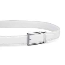 Men's Belt, Ratchet Dress Casual Belt With Adjustable Automatic Buckle Trim To Fit,30inch-36inchWaistAdjustable,White-01 - 白色-01 - 查看 3