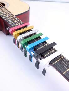 Aluminum Alloy Guitar Capo Portable Alloy Guitar Tuner Clip For Easy Tone Adjustment Quick Change Clip Key Adjustable Clamp For Musicians Women Men For Acoustic Guitar Classical Guitar Electric Guitar And Ukulele Guitar Guitar Pic Guitar Stuff Guitar Accessory Musical Instrument Accessory Pitch Tuning Guitar Accessory - Silver - View 2