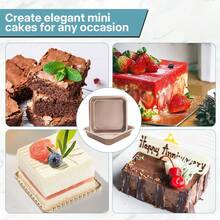 Tendencia8  1 Molde Rectangular Para Pasteles Bandejas Para HornoCalidad premium - Dorado - Ver 4