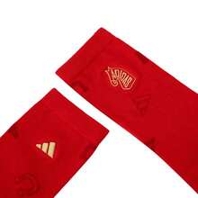 Adidas NEWY GFX CR SO 男女通用舒适休闲运动袜，适合日常穿着、户外活动、新年穿着 - 淺猩紅/栗紅 - 查看 4