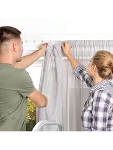 EstiloKichvoe 10 Piezas Accesorios Para Cortinas Rodillos Portadores De Metal Polea De Riel De Cortina Rodillo De Rueda Deslizante Planeador De Pesado VehíCulo De TransporteVersióN Mejorada - 1 - Ver 7