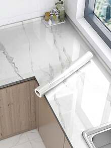 Papel de parede autoadesivo em vinil com estampa de mármore (1 rolo). Ideal para mesas, bancadas de cozinha, armários, guarda-roupas, mesas de jantar e outras decorações de casa. Perfeito para decorar quartos e salas de estar. Fácil de aplicar e remover, ideal para decoração de paredes.