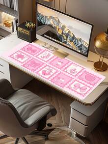 1pc Pink Bow, Heart, Pendant Design Anti-Slip Rubber Large Mouse Pad, 2MM Thick Super Smooth For Any Mouse, Suitable For Office, Home, Gaming, Great Gift For New Year, Valentine's Day - Pink - View 7